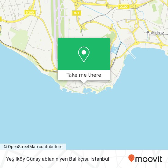 Yeşilköy Günay ablanın yeri Balıkçısı map