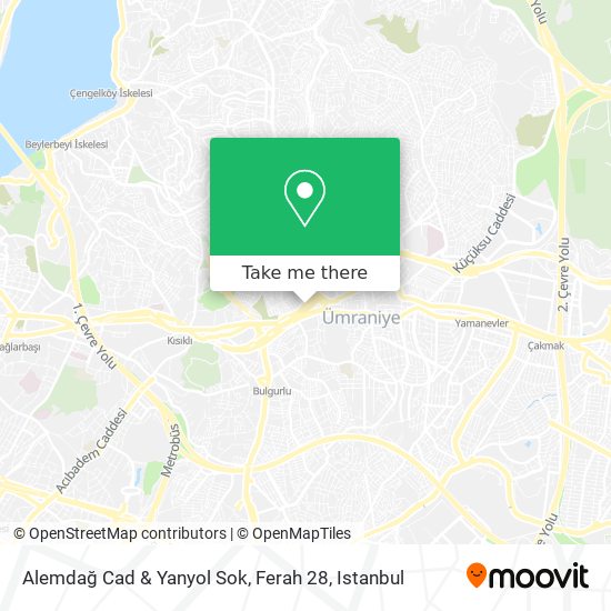 Alemdağ Cad & Yanyol Sok, Ferah 28 map