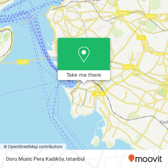 Doru Music Pera Kadıköy map