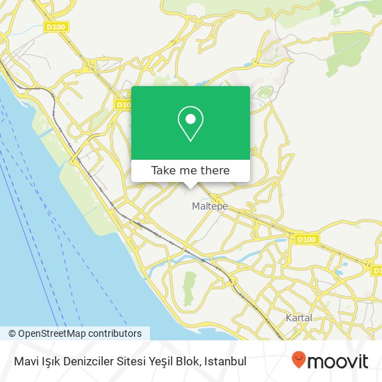 Mavi Işık Denizciler Sitesi Yeşil Blok map