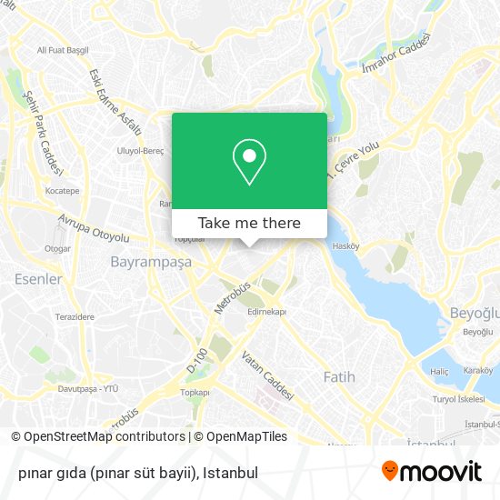 pınar gıda (pınar süt bayii) map