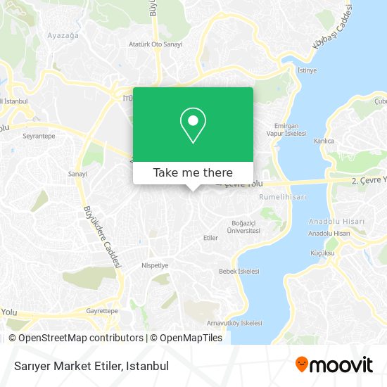 Sarıyer Market Etiler map
