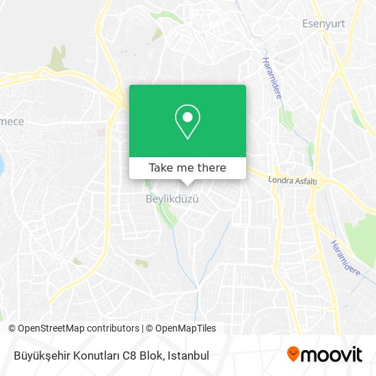 Büyükşehir Konutları C8 Blok map