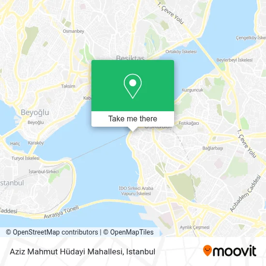 Aziz Mahmut Hüdayi Mahallesi map