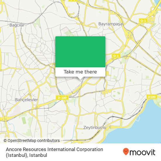 Ancore Resources International Corporation (Istanbul) map