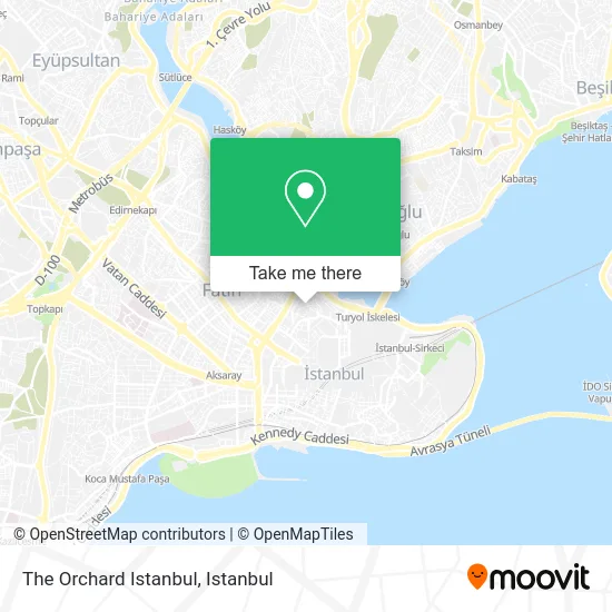The Orchard Istanbul map