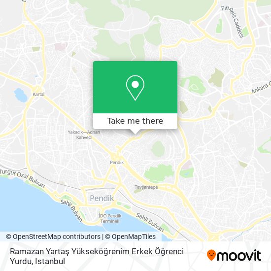 Ramazan Yartaş Yükseköğrenim Erkek Öğrenci Yurdu map