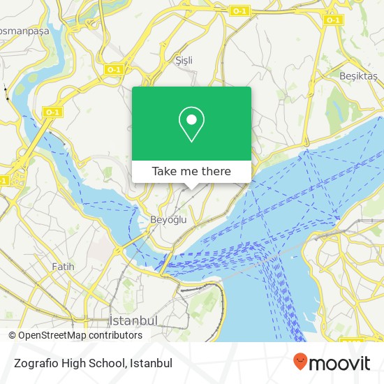 Zografio High School map