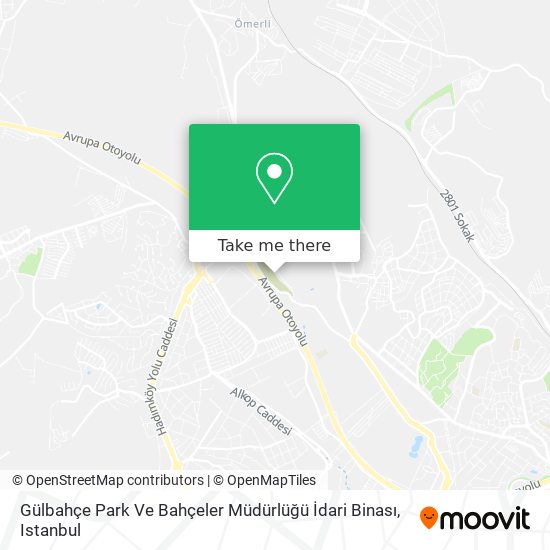 Gülbahçe Park Ve Bahçeler Müdürlüğü İdari Binası map