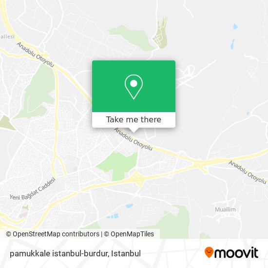 pamukkale istanbul-burdur map