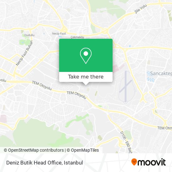 Deniz Butik Head Office map