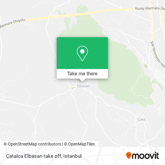 Çatalca Elbasan take off map