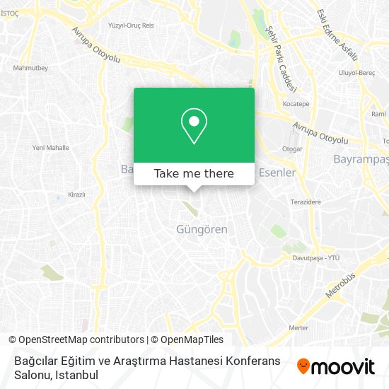 Bağcılar Eğitim ve Araştırma Hastanesi Konferans Salonu map