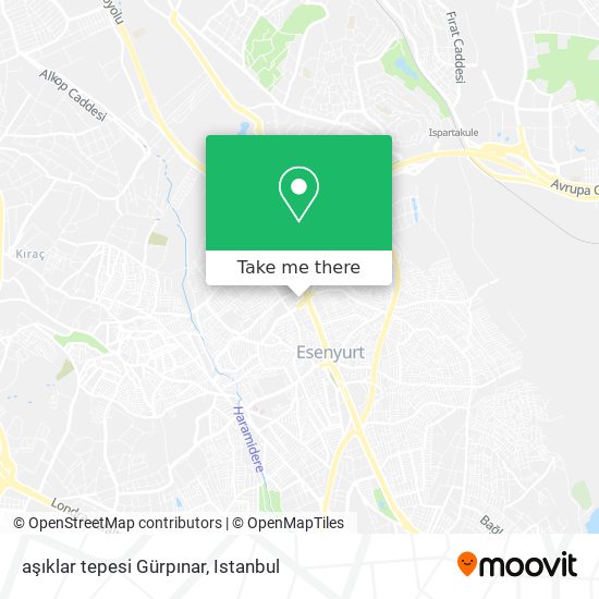 aşıklar tepesi Gürpınar map