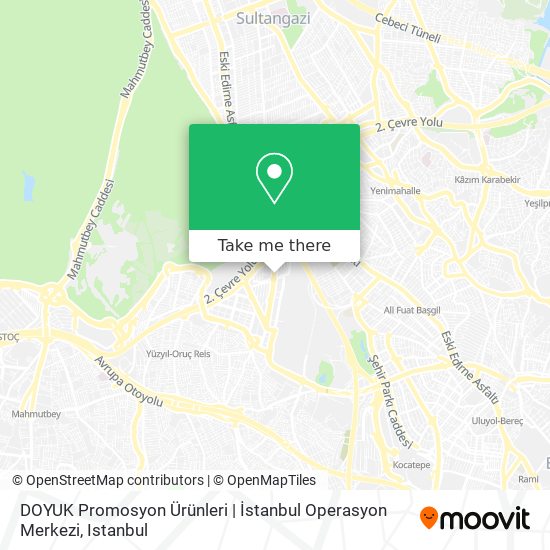 DOYUK Promosyon Ürünleri | İstanbul Operasyon Merkezi map