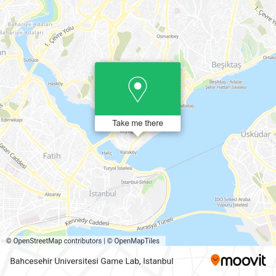 Bahcesehir Universitesi Game Lab map