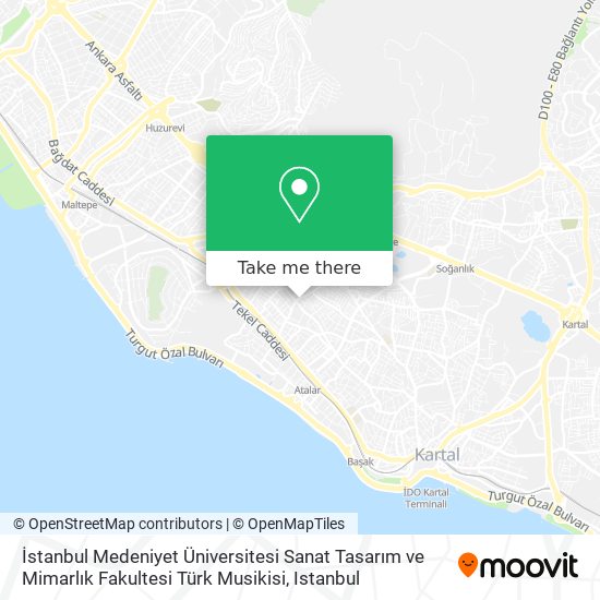 İstanbul Medeniyet Üniversitesi Sanat Tasarım ve Mimarlık Fakultesi Türk Musikisi map