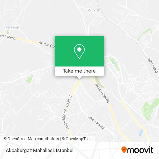 Akçaburgaz Mahallesi map