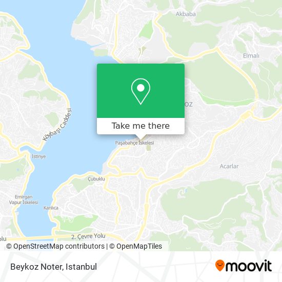 Beykoz Noter map