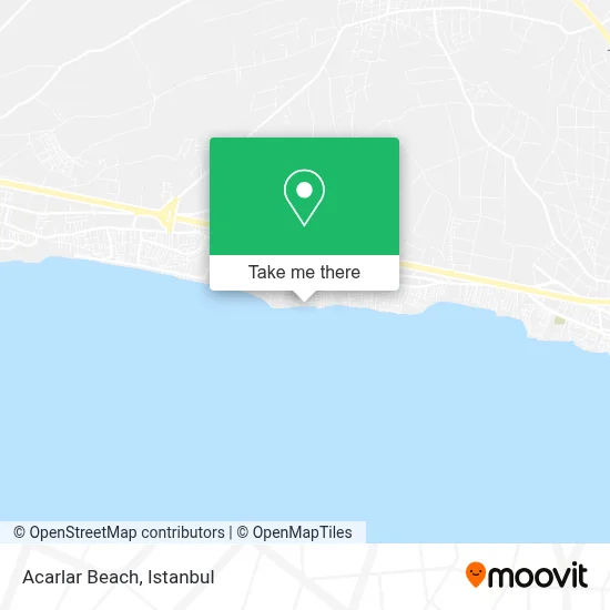 Acarlar Beach map