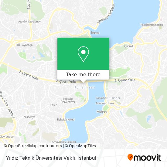 Yıldız Teknik Üniversitesi Vakfı map