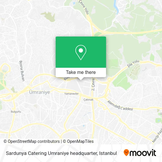 Sardunya Catering Umraniye headquarter map