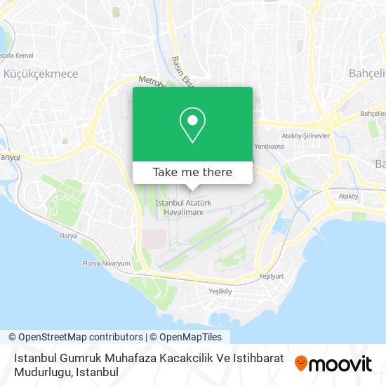 Istanbul Gumruk Muhafaza Kacakcilik Ve Istihbarat Mudurlugu map