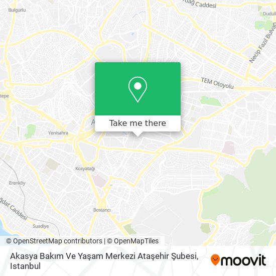 Akasya Bakım Ve Yaşam Merkezi Ataşehir Şubesi map