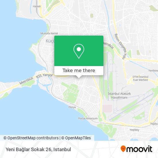 Yeni Bağlar Sokak 26 map