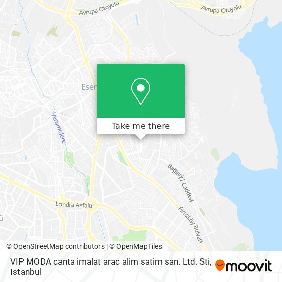 VIP MODA  canta imalat arac alim satim san. Ltd. Sti map