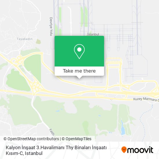 Kalyon İnşaat 3.Havalimanı Thy Binaları İnşaatı Kısım-C map