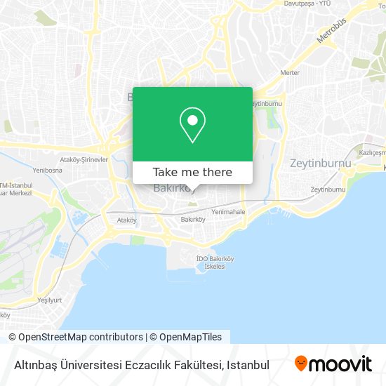 Altınbaş Üniversitesi Eczacılık Fakültesi map