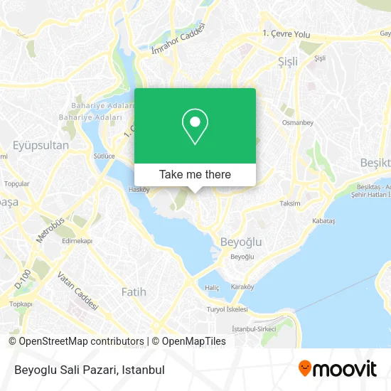 Beyoglu Sali Pazari map