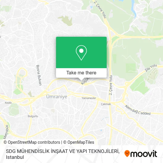 SDG MÜHENDİSLİK İNŞAAT VE YAPI TEKNOJİLERİ map