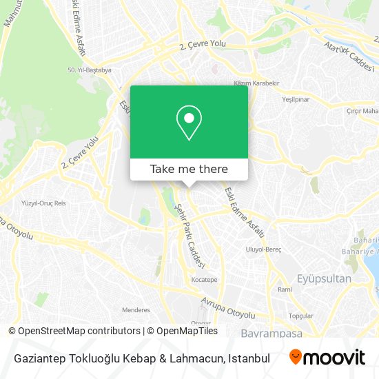 Gaziantep Tokluoğlu Kebap & Lahmacun map