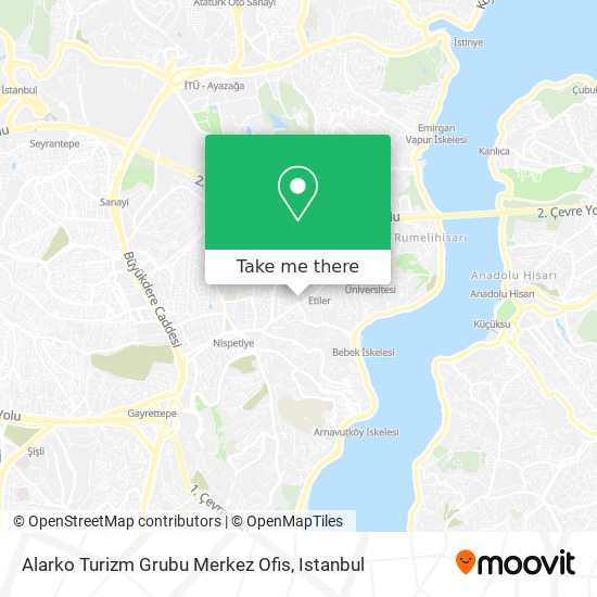 Alarko Turizm Grubu Merkez Ofis map