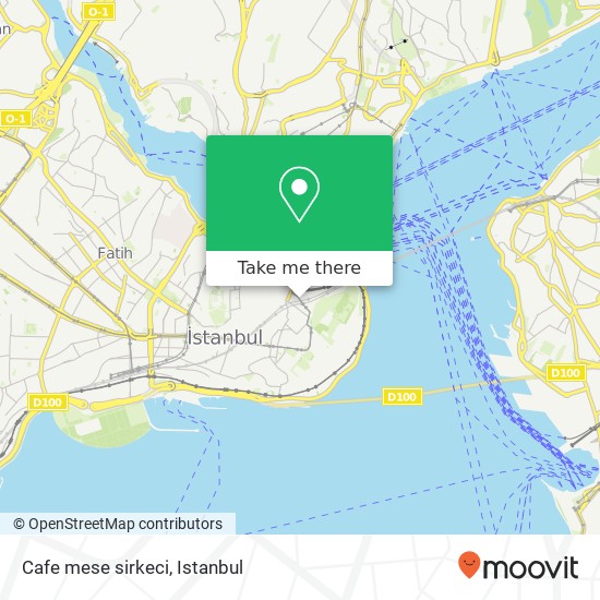 Cafe mese sirkeci map