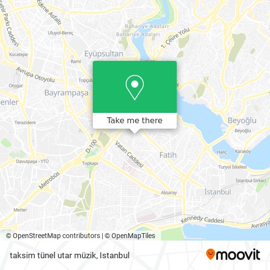 taksim tünel utar müzik map
