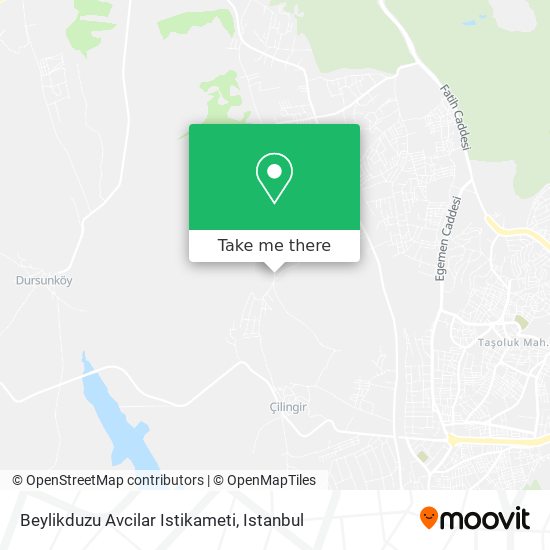 Beylikduzu Avcilar Istikameti map