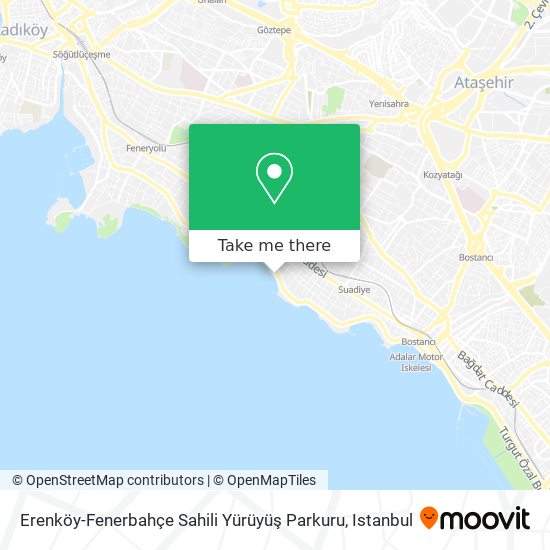 Erenköy-Fenerbahçe Sahili Yürüyüş Parkuru map