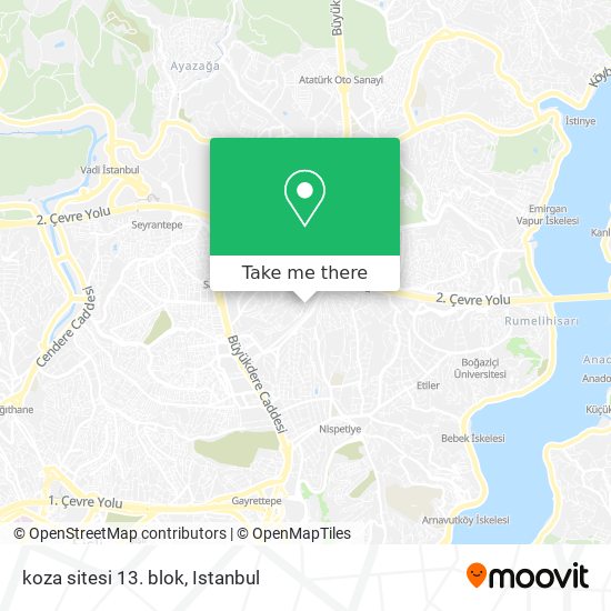 koza sitesi 13. blok map