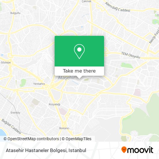 Atasehir Hastaneler Bolgesi map