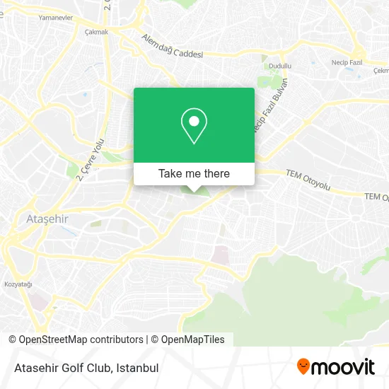 Atasehir Golf Club map