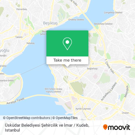 Üsküdar Belediyesi Şehircilik ve İmar / Kudeb map