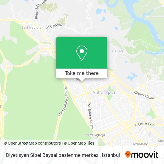 Diyetisyen Sibel Baysal beslenme merkezi map