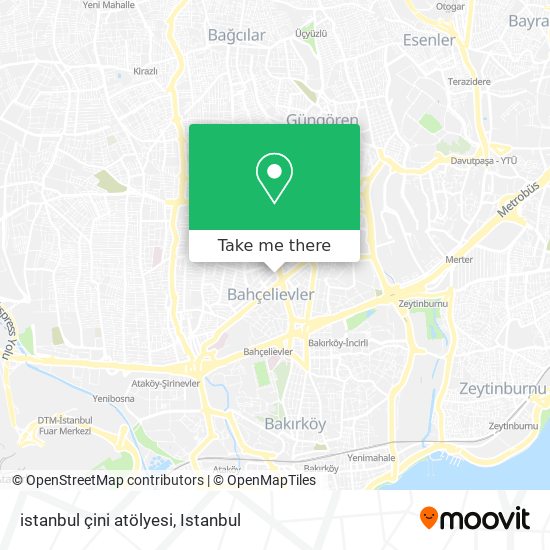 istanbul çini atölyesi map