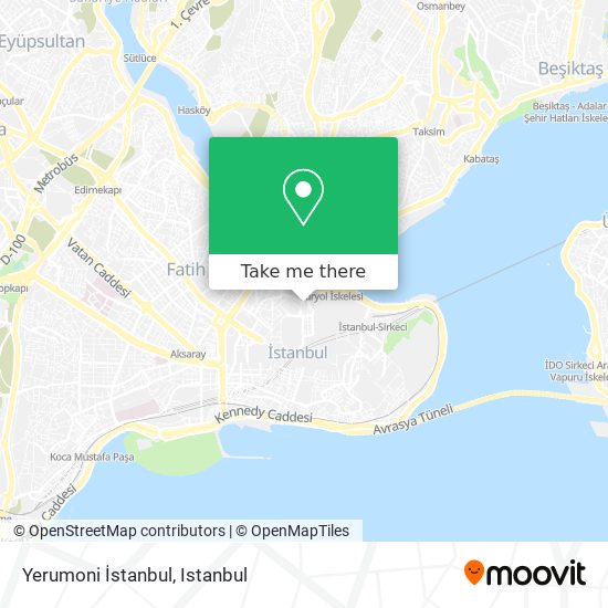 Yerumoni İstanbul map