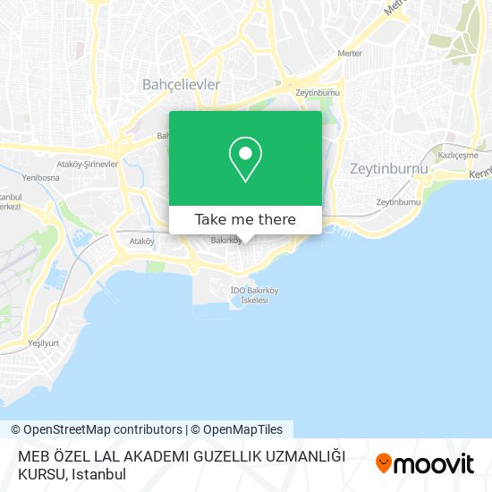 MEB ÖZEL LAL AKADEMI GUZELLIK UZMANLIĞI KURSU map