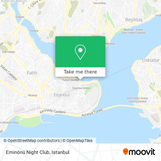 Eminönü Night Club map