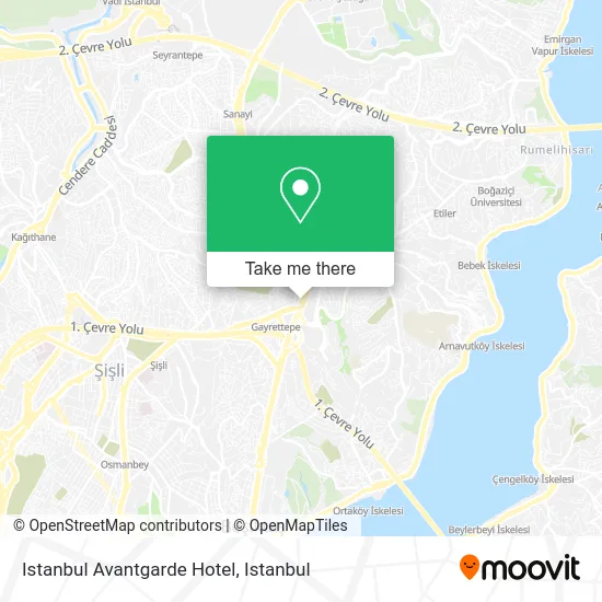 Istanbul Avantgarde Hotel map